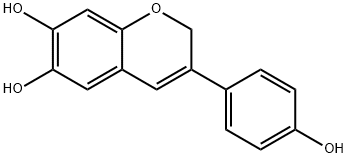 3-(4-HYDROXYPHENYL)-2H-1-BENZOPYRAN-6,7-DIOL Struktur