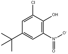 4-TERT-BUTYL-2-CHLORO-6-NITROPHENOL Struktur