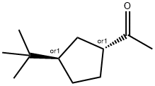 Ethanone, 1-[3-(1,1-dimethylethyl)cyclopentyl]-, trans- (9CI) Struktur