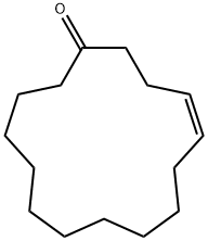 CIS-4-CYCLOPENTADECEN-1-ONE Struktur