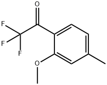 Ethanone, 2,2,2-trifluoro-1-(2-methoxy-4-methylphenyl)- (9CI) Struktur