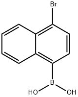 4-Bromo-1-naphthaleneboronic acid Struktur