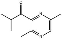 1-Propanone,1-(3,6-dimethylpyrazinyl)-2-methyl-(9CI) Struktur