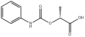 (R)-(+)-2-(PHENYLCARBAMOYLOXY)PROPIONIC ACID Struktur