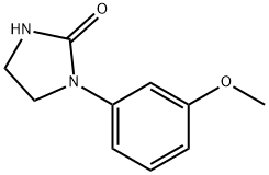 1-(m-Methoxyphenyl)-2-imidazolidinone Struktur