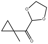 Methanone,  1,3-dioxolan-2-yl-(1-methylcyclopropyl)-  (9CI) Struktur