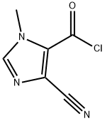 1H-Imidazole-5-carbonyl chloride, 4-cyano-1-methyl- (9CI) Struktur