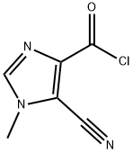 1H-Imidazole-4-carbonyl chloride, 5-cyano-1-methyl- (9CI) Struktur