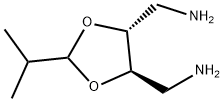 (4R,5R)-4,5-BIS(AMINOMETHYL)-2-ISOPROPYL-1,3-DIOXOLANE  Struktur