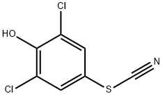 3,5-dichloro-4-hydroxyphenyl thiocyanate Struktur