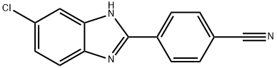 4-(5-CHLORO-1H-BENZIMIDAZOL-2-YL)BENZONITRILE Struktur