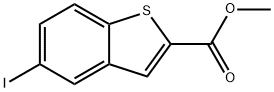 5-IODO-BENZO[B]THIOPHENE-2-CARBOXYLIC ACID METHYL ESTER Struktur