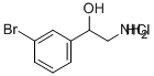 2-AMINO-1-(3-BROMOPHENYL)ETHANOL HYDROCHLORIDE Struktur