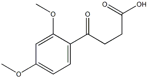 4-(2,4-dimethoxyphenyl)-4-oxo-butanoic acid Struktur