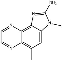 2-AMINO-3,5-DIMETHYLIMIDAZO(4,5-F)QUINOXALINE Struktur