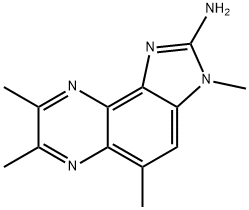 2-AMINO-3,5,7,8-TETRAMETHYLIMIDAZO(4,5-F)QUINOXALINE Struktur