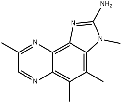 2-AMINO-3,4,5,8-TETRAMETHYLIMIDAZO(4,5-F)QUINOXALINE Struktur