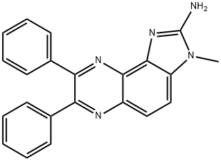 2-AMINO-3-METHYL-7,8-DIPHENYLIMIDAZO(4,5-F)QUINOXALINE Struktur