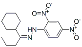 1-Cyclohexyl-1-butanone (2,4-dinitrophenyl)hydrazone Struktur