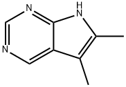 7H-Pyrrolo[2,3-d]pyrimidine, 5,6-dimethyl- (8CI) Struktur