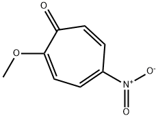 2-methoxy-5-nitro-2,4,6-cycloheptatrien-1-one  Struktur