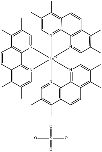 3,4,7,8-TETRAMETHYL-1,10-PHENANTHROLINE FERROUS SULFATE Struktur