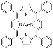 meso-Tetraphenylporphyrin-Ag(II) Struktur