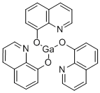 Gallium 8-hydroxyquinolinate Struktur