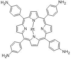 5,10,15,20-Tetrakis-(4-aminophenyl)-porphyrin-Pt-(II) Struktur