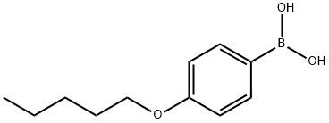 4-ペンチルオキシフェニルボロン酸 化學(xué)構(gòu)造式