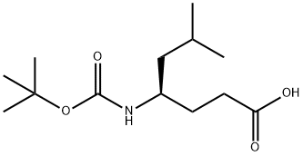 (R)-4-(BOC-AMINO)-6-METHYLHEPTANOIC ACID Struktur