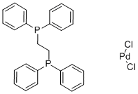 [1,2-BIS(DIPHENYLPHOSPHINO)ETHANE]DICHLOROPALLADIUM(II) Struktur