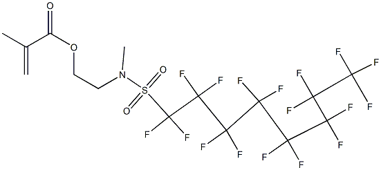 2-[[(heptadecafluorooctyl)sulphonyl]methylamino]ethyl methacrylate  Struktur