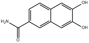 2-Naphthalenecarboxamide, 6,7-dihydroxy- (9CI) Struktur