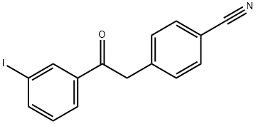 2-(4-CYANOPHENYL)-3'-IODOACETOPHENONE Struktur