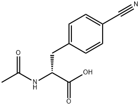 (R)-2-ACETYLAMINO-3-(4-CYANO-PHENYL)-PROPIONIC ACID Struktur