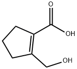 1-Cyclopentene-1-carboxylic acid, 2-(hydroxymethyl)- (8CI,9CI) Struktur