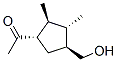 Ethanone, 1-[4-(hydroxymethyl)-2,3-dimethylcyclopentyl]-, [1S-(1alpha,2beta,3alpha,4beta)]- Struktur