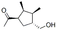 Ethanone, 1-[4-(hydroxymethyl)-2,3-dimethylcyclopentyl]-, [1R-(1alpha,2beta,3beta,4alpha)]- Struktur