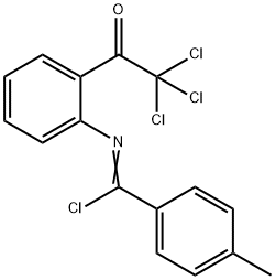 Benzenecarboximidoyl  chloride,  4-methyl-N-[2-(trichloroacetyl)phenyl]-  (9CI) Struktur