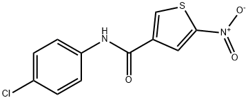 N-(4-Chlorophenyl)-5-nitro-3-thiophenecarboxamide Struktur