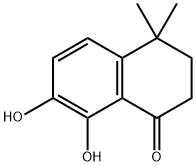 1(2H)-Naphthalenone, 3,4-dihydro-7,8-dihydroxy-4,4-dimethyl- (9CI) Struktur