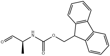 (S)-(9H-芴-9-基)甲基(1-氧代丙-2-基)氨基甲酸甲酯 結(jié)構(gòu)式