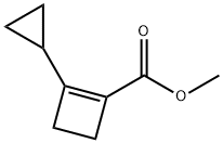 1-Cyclobutene-1-carboxylicacid,2-cyclopropyl-,methylester(9CI) Struktur