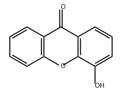 4-hydroxy-9H-xanthen-9-one Struktur