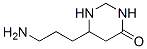6-(3-aminopropyl)-1,3-diazacyclohexan-4-one Struktur