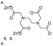 DIPOTASSIUM [[N,N'-ETHYLENEBIS[N-(CARBOXYLATOMETHYL)GLYCINATO]](4-)-N,N',O,O',ON,ON']ZINCATE(2-) 結(jié)構(gòu)式