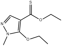 1H-Pyrazole-4-carbothioicacid,5-ethoxy-1-methyl-,O-ethylester(9CI) Struktur