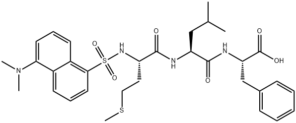 N-dansylmethionyl-leucyl-phenylalanine Struktur