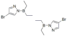 2,6-dibromo-4,4,8,8-tetraethylpyrazabole Struktur